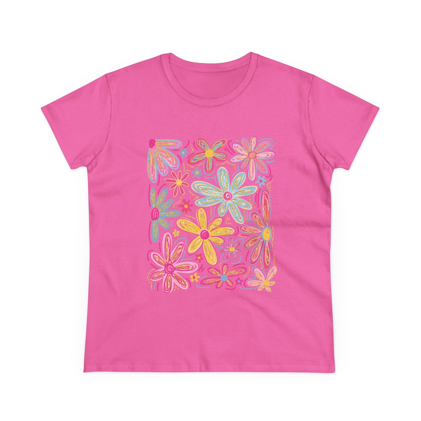 Women's Floral T Shirt Flower Tee