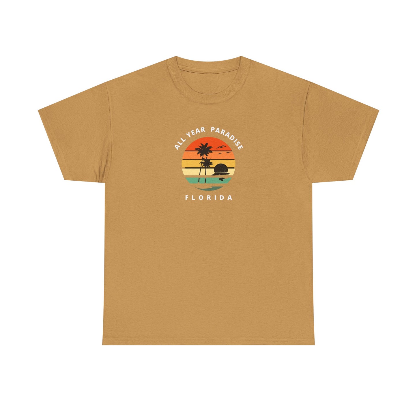 Vintage Sunset Graphic Tee, Casual T-Shirt, Summer Vibes Shirt, Beachwear, Gift for Him/Her, Cozy Everyday Wear