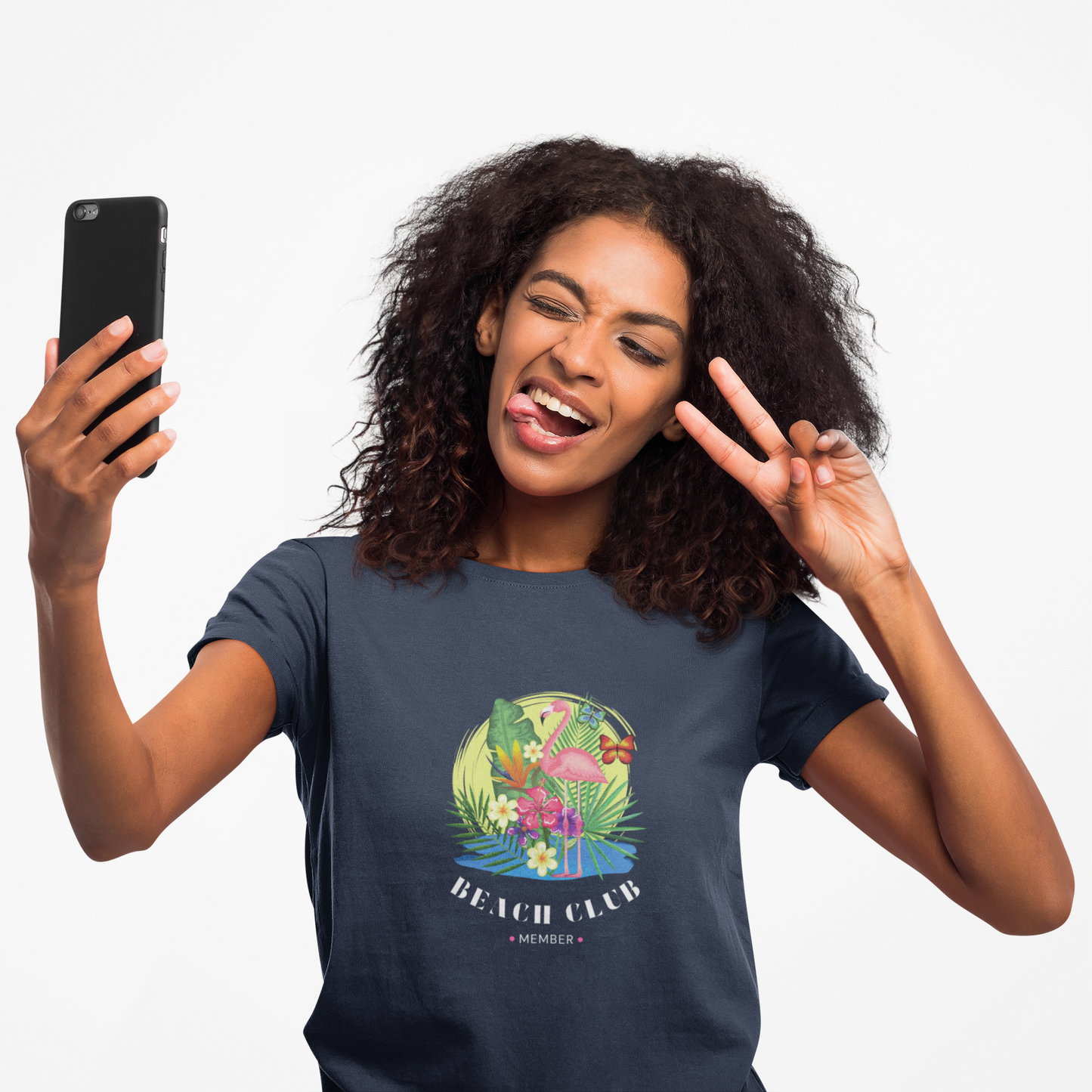T-Shirt Tropical Beach Club Women's Graphic Flamingo Tee