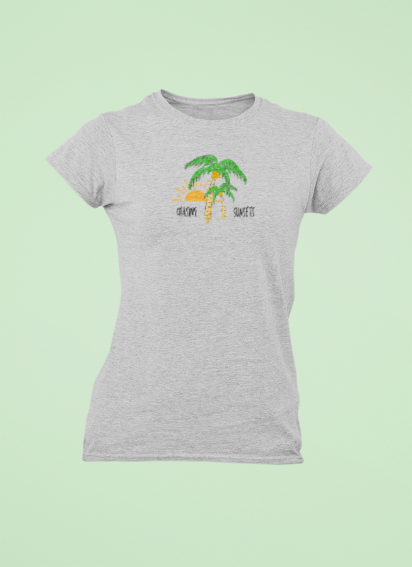 Beach Sunset Tee for Women
