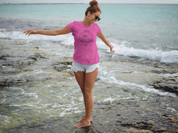 Graphic Tee - The Beach is My Comfort Place Women's T-Shirt