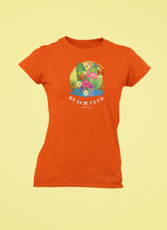 T-Shirt Tropical Beach Club Women's Graphic Flamingo Tee