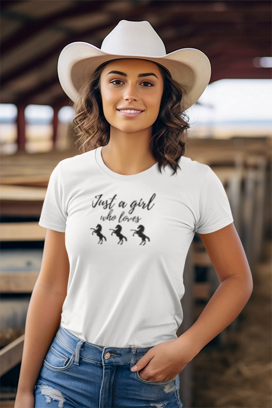 Graphic Horse Lover Women's Tee