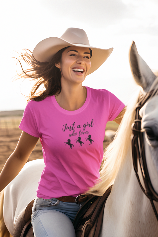Graphic Horse Lover Women's Tee