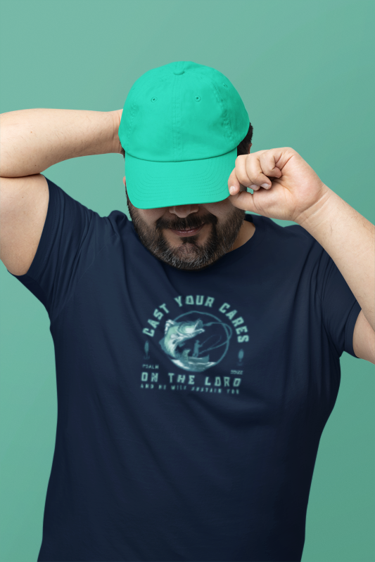 Men's Graphic Christian T Shirt Fishing Tee