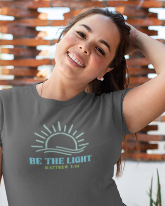Christian Graphic Tee Be The Light