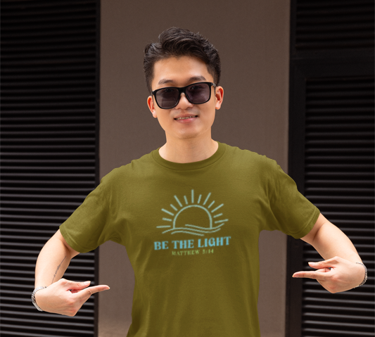 Christian Graphic Tee Be The Light
