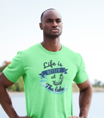 Lake Fishing Unisex Tee