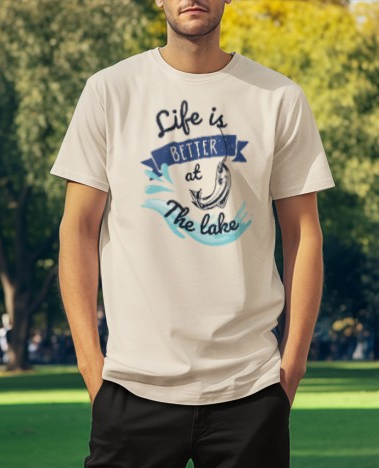 Lake Fishing Unisex Tee