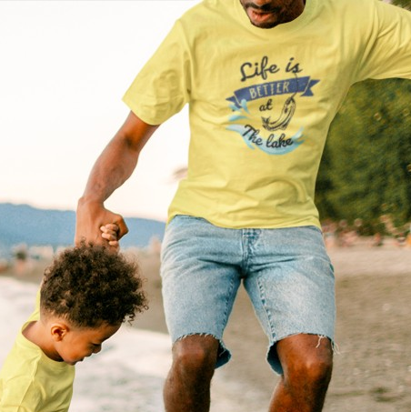 Lake Fishing Unisex Tee
