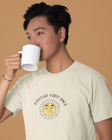 Positive Vibes Unisex Tee Funny Saying Men's Women's