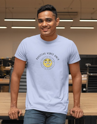 Positive Vibes Unisex Tee Funny Saying Men's Women's