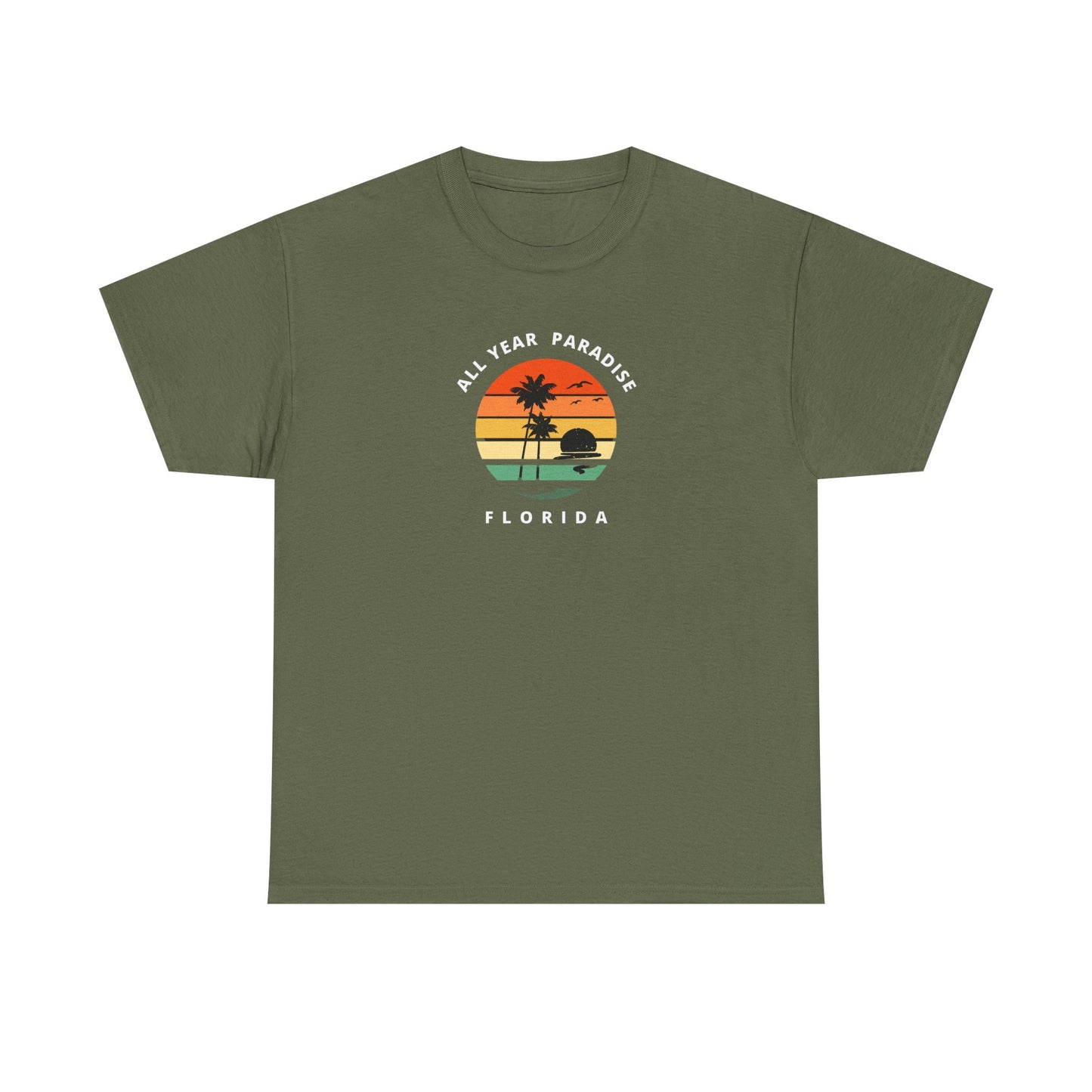 Vintage Sunset Graphic Tee, Casual T-Shirt, Summer Vibes Shirt, Beachwear, Gift for Him/Her, Cozy Everyday Wear