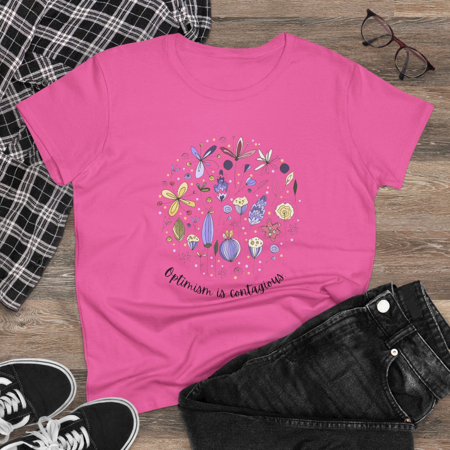 Graphic T-Shirt Flower Optimism Women's Tee