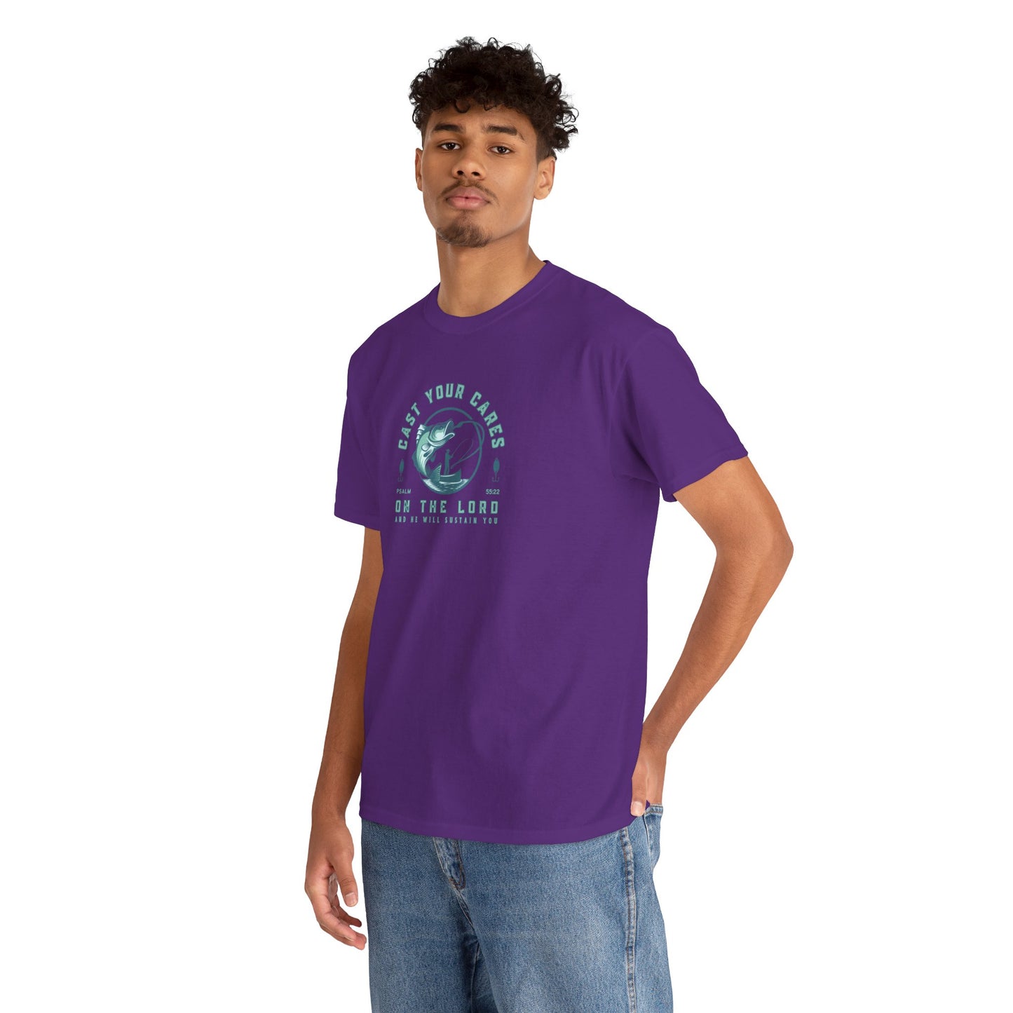 Men's Graphic Christian T Shirt Fishing Tee