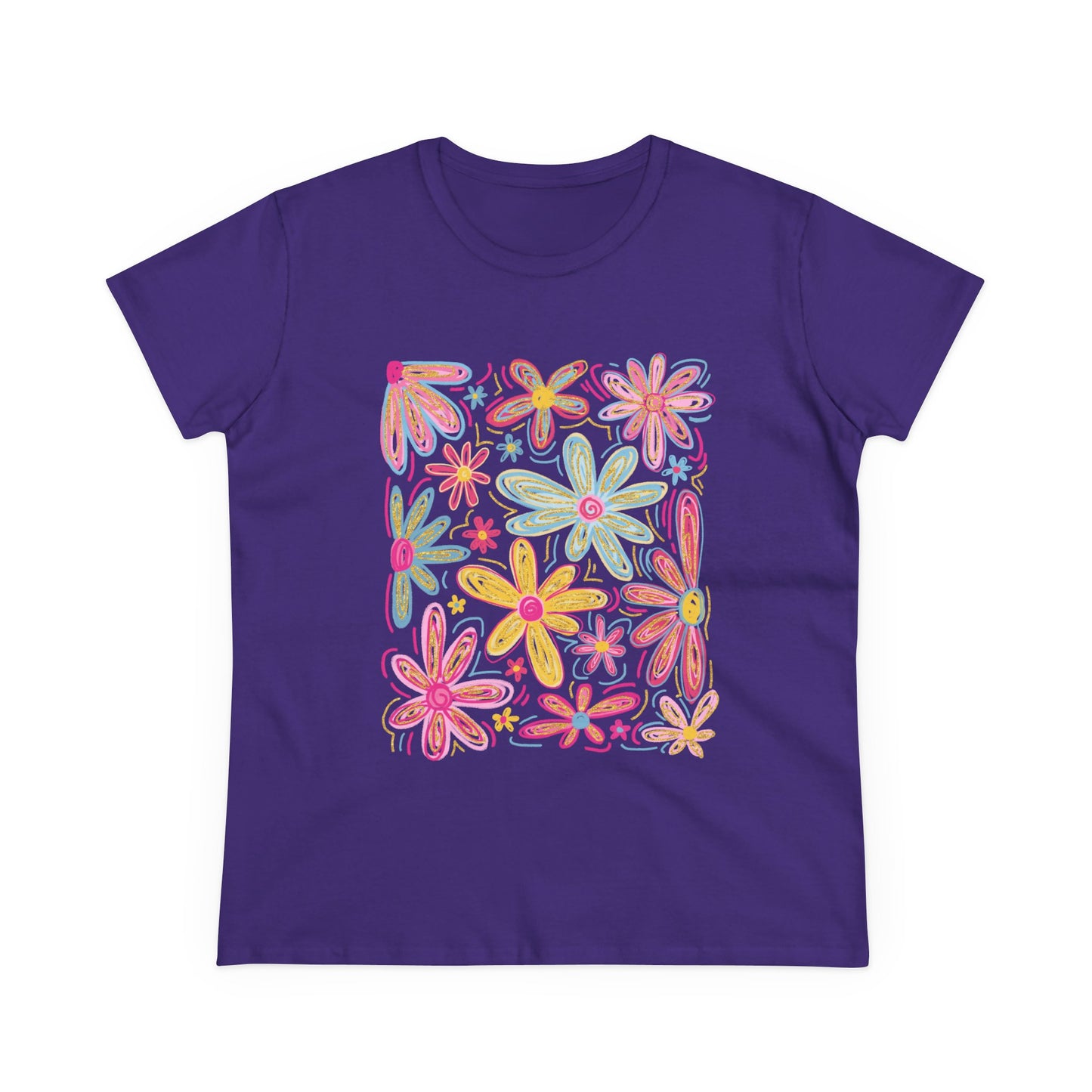 Women's Floral T Shirt Flower Tee