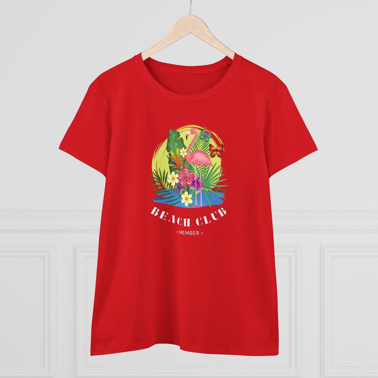 T-Shirt Tropical Beach Club Women's Graphic Flamingo Tee