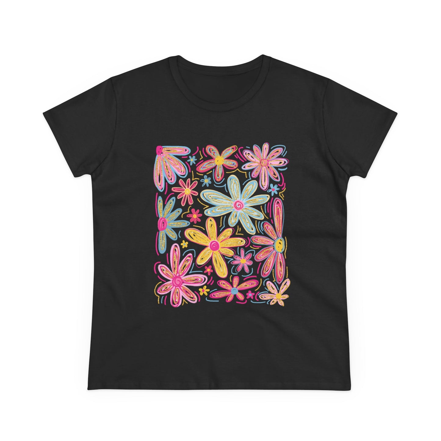 Women's Floral T Shirt Flower Tee