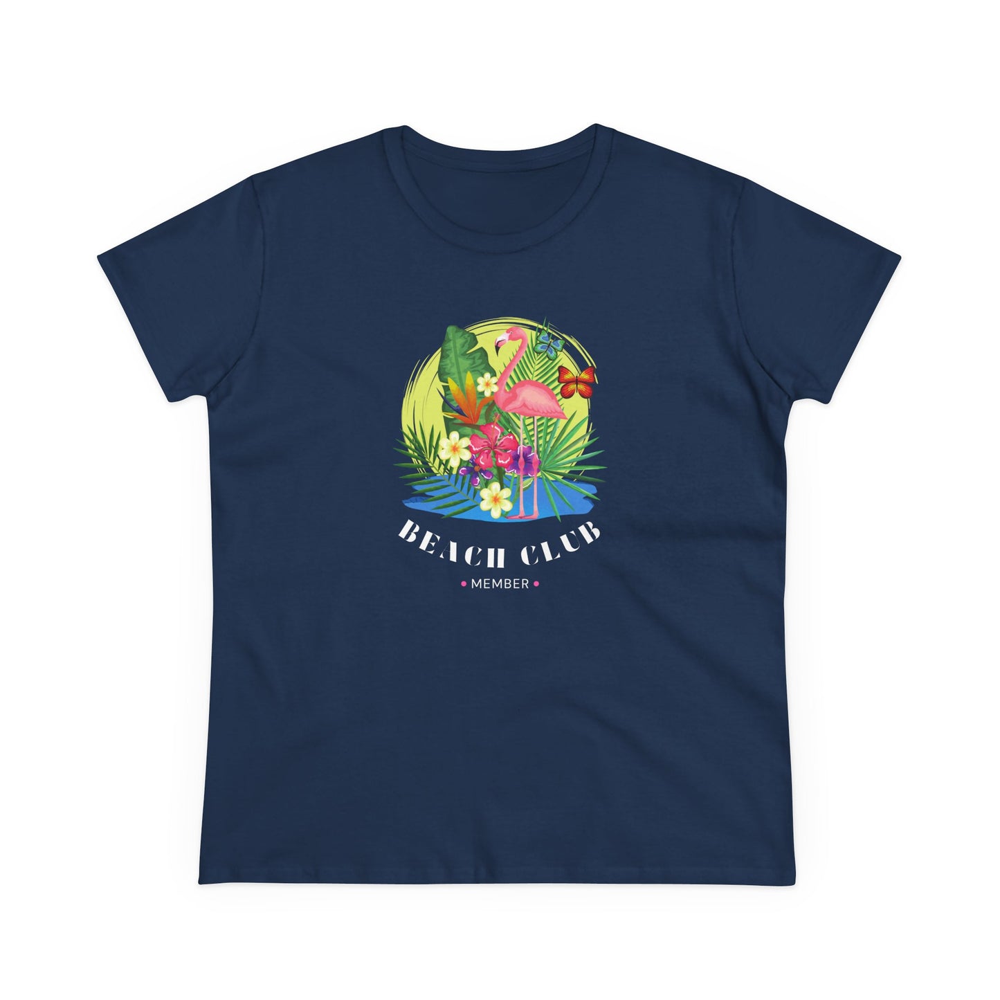 T-Shirt Tropical Beach Club Women's Graphic Flamingo Tee