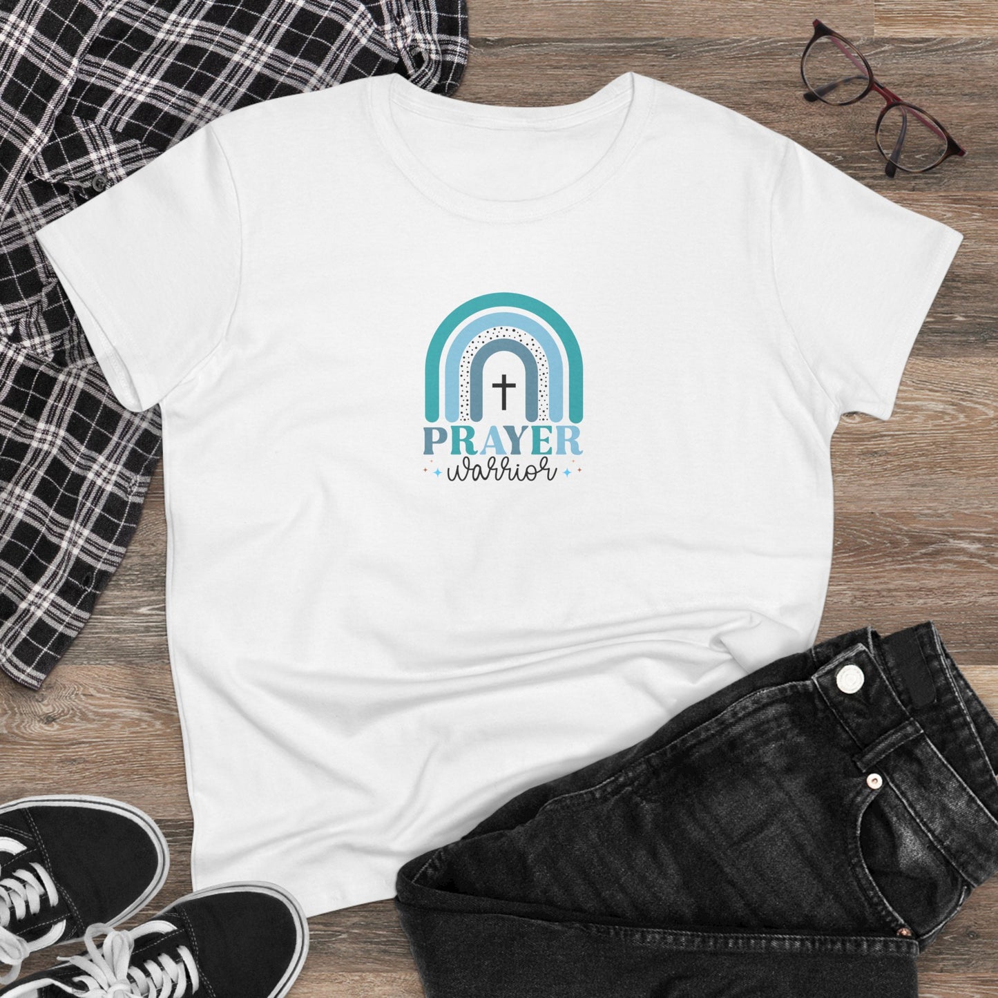 Prayer Warrior T-Shirt Women's Christian T Shirt Faith Tee