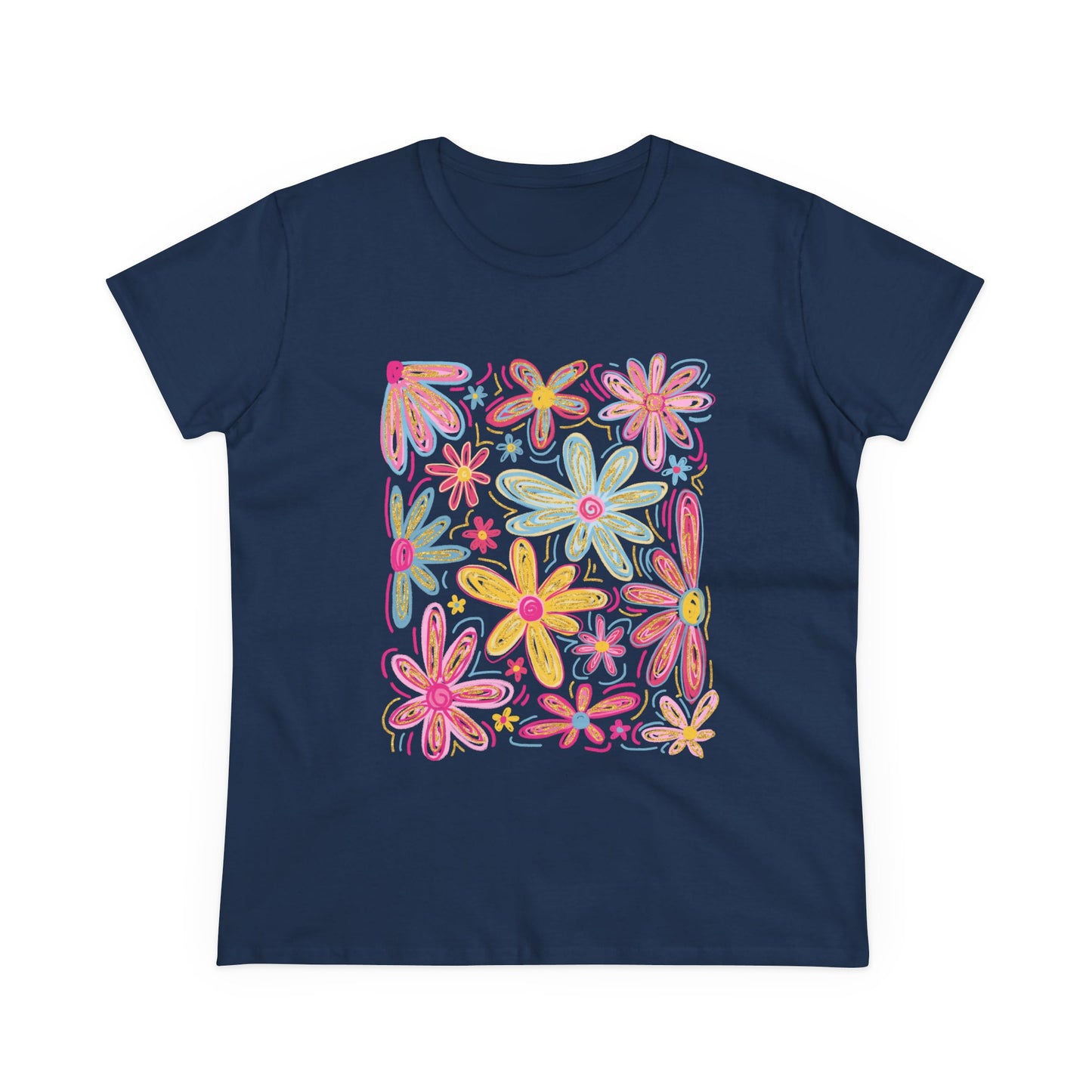 Women's Floral T Shirt Flower Tee