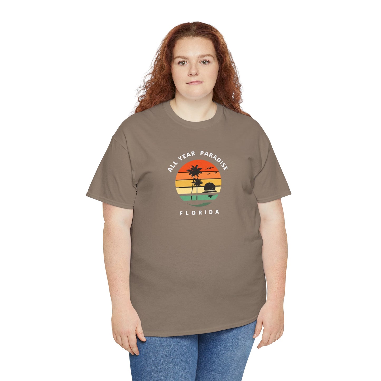 Vintage Sunset Graphic Tee, Casual T-Shirt, Summer Vibes Shirt, Beachwear, Gift for Him/Her, Cozy Everyday Wear