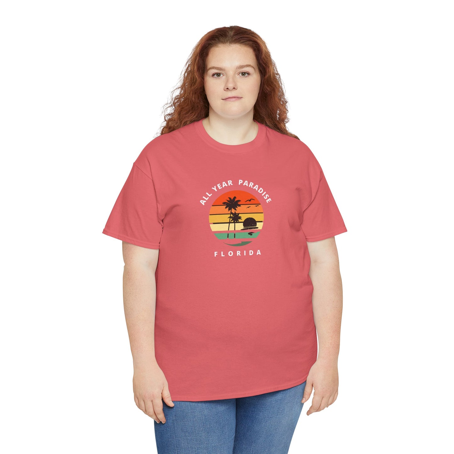 Vintage Sunset Graphic Tee, Casual T-Shirt, Summer Vibes Shirt, Beachwear, Gift for Him/Her, Cozy Everyday Wear
