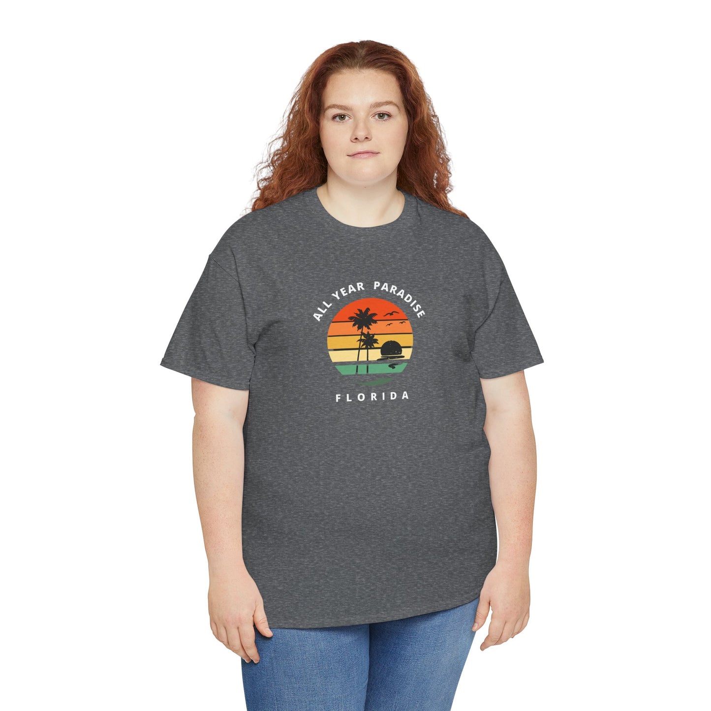 Vintage Sunset Graphic Tee, Casual T-Shirt, Summer Vibes Shirt, Beachwear, Gift for Him/Her, Cozy Everyday Wear