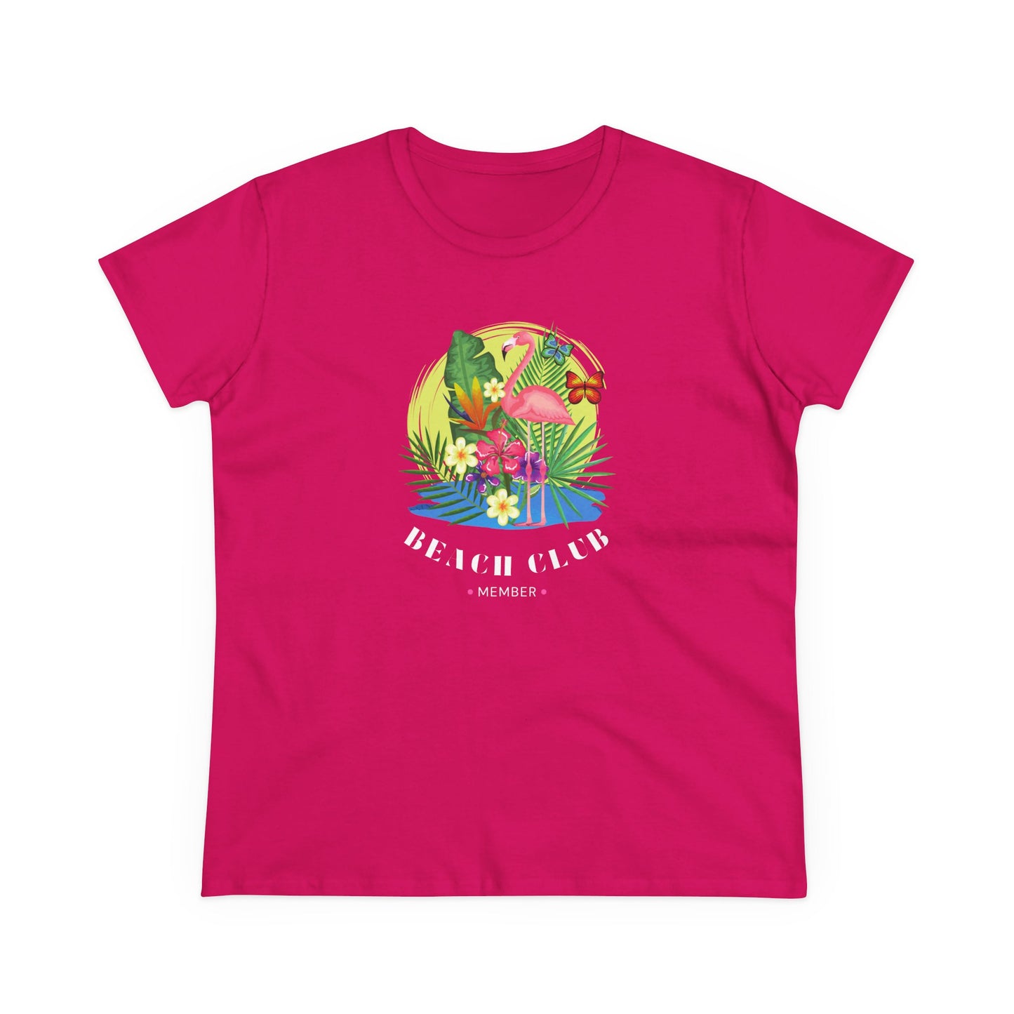 T-Shirt Tropical Beach Club Women's Graphic Flamingo Tee