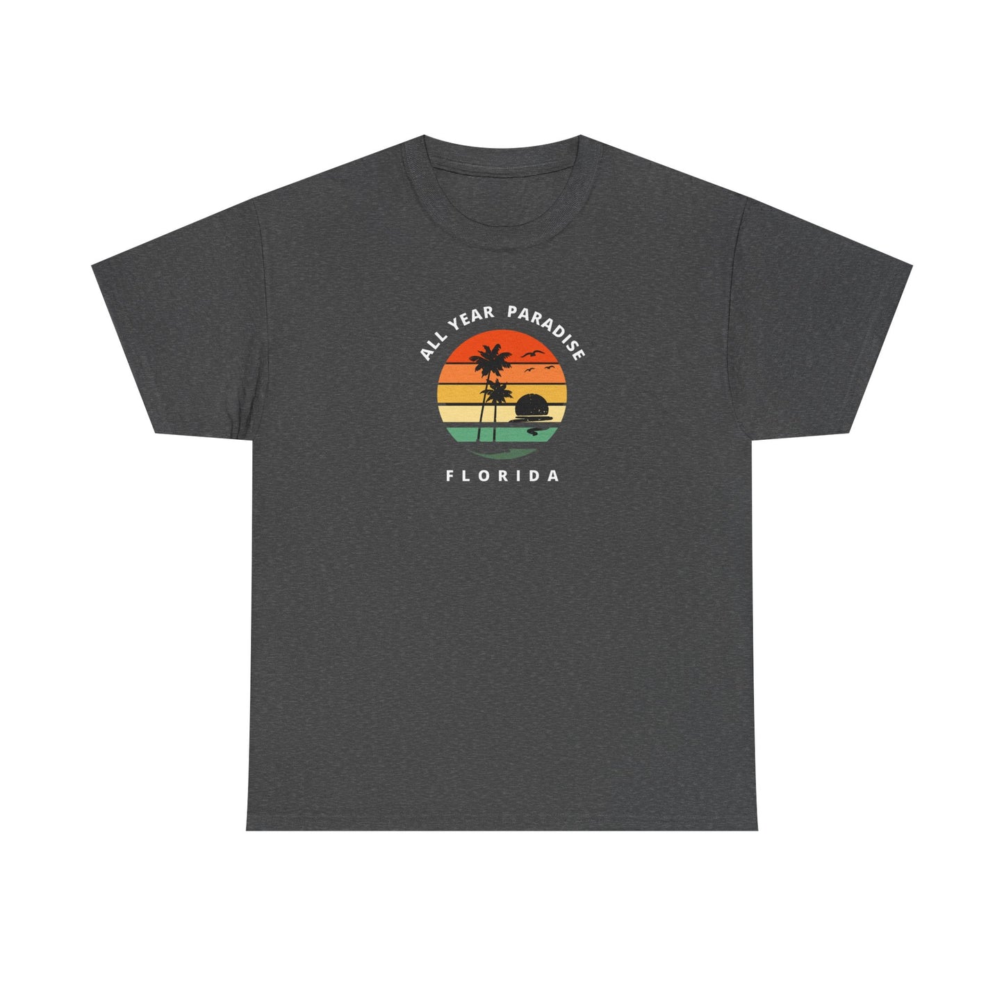 Vintage Sunset Graphic Tee, Casual T-Shirt, Summer Vibes Shirt, Beachwear, Gift for Him/Her, Cozy Everyday Wear