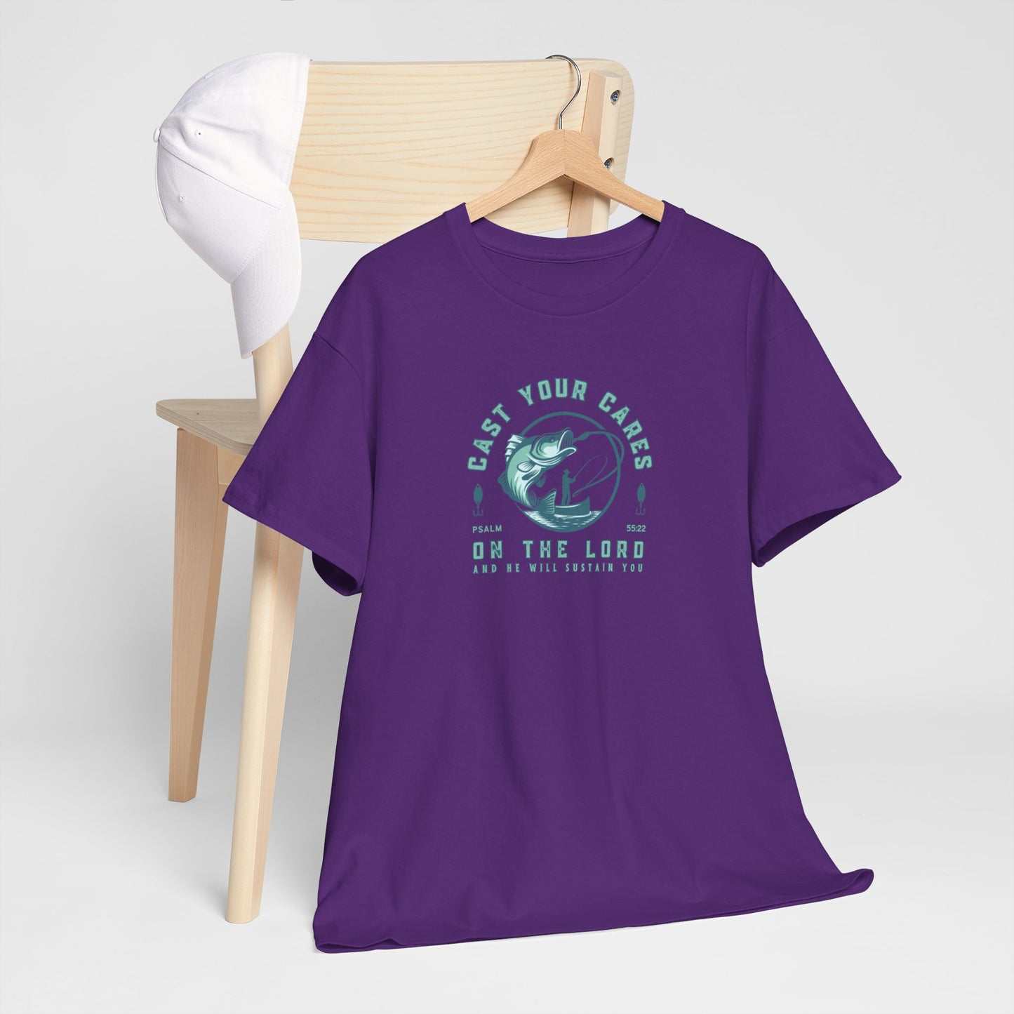 Men's Graphic Christian T Shirt Fishing Tee