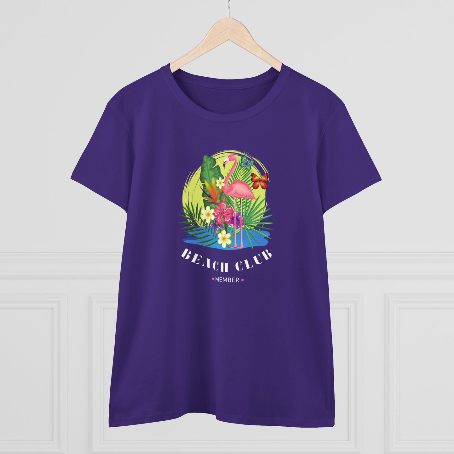 T-Shirt Tropical Beach Club Women's Graphic Flamingo Tee