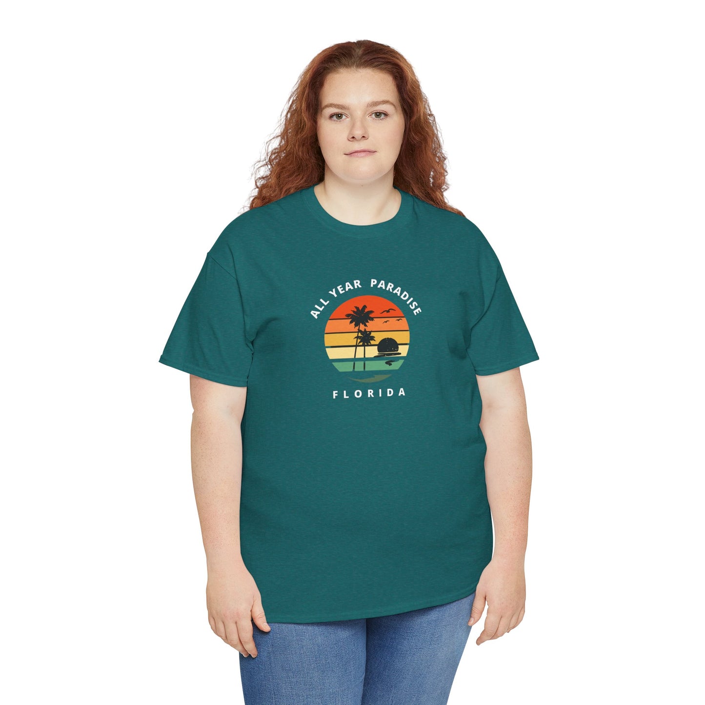 Vintage Sunset Graphic Tee, Casual T-Shirt, Summer Vibes Shirt, Beachwear, Gift for Him/Her, Cozy Everyday Wear
