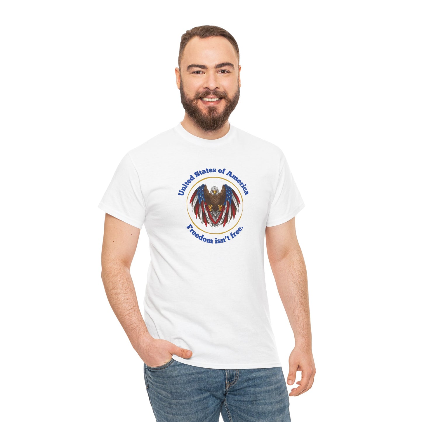 Patriotic Eagle Tee - USA Freedom