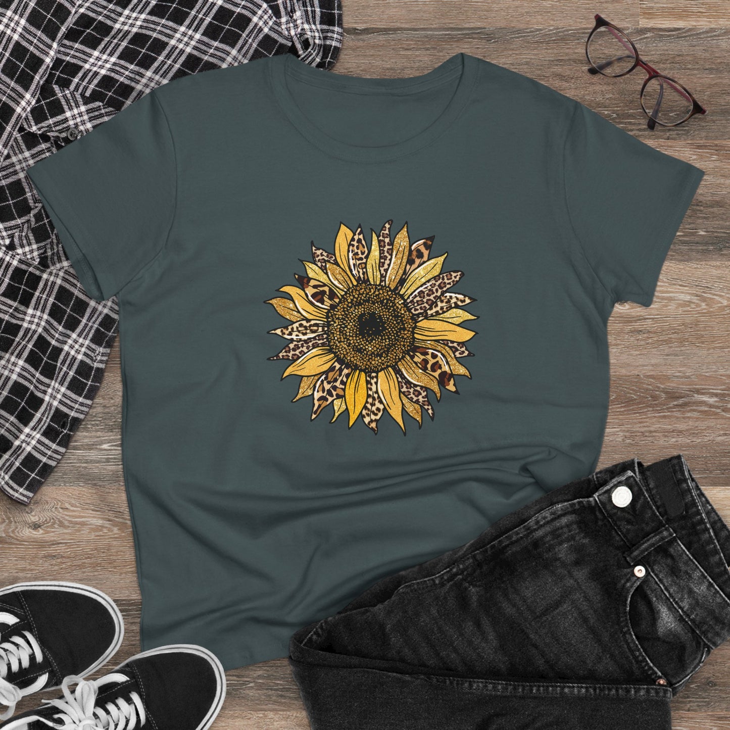 Leopard Print Women's T Shirt Animal Print T Shirt Cheetah Tee