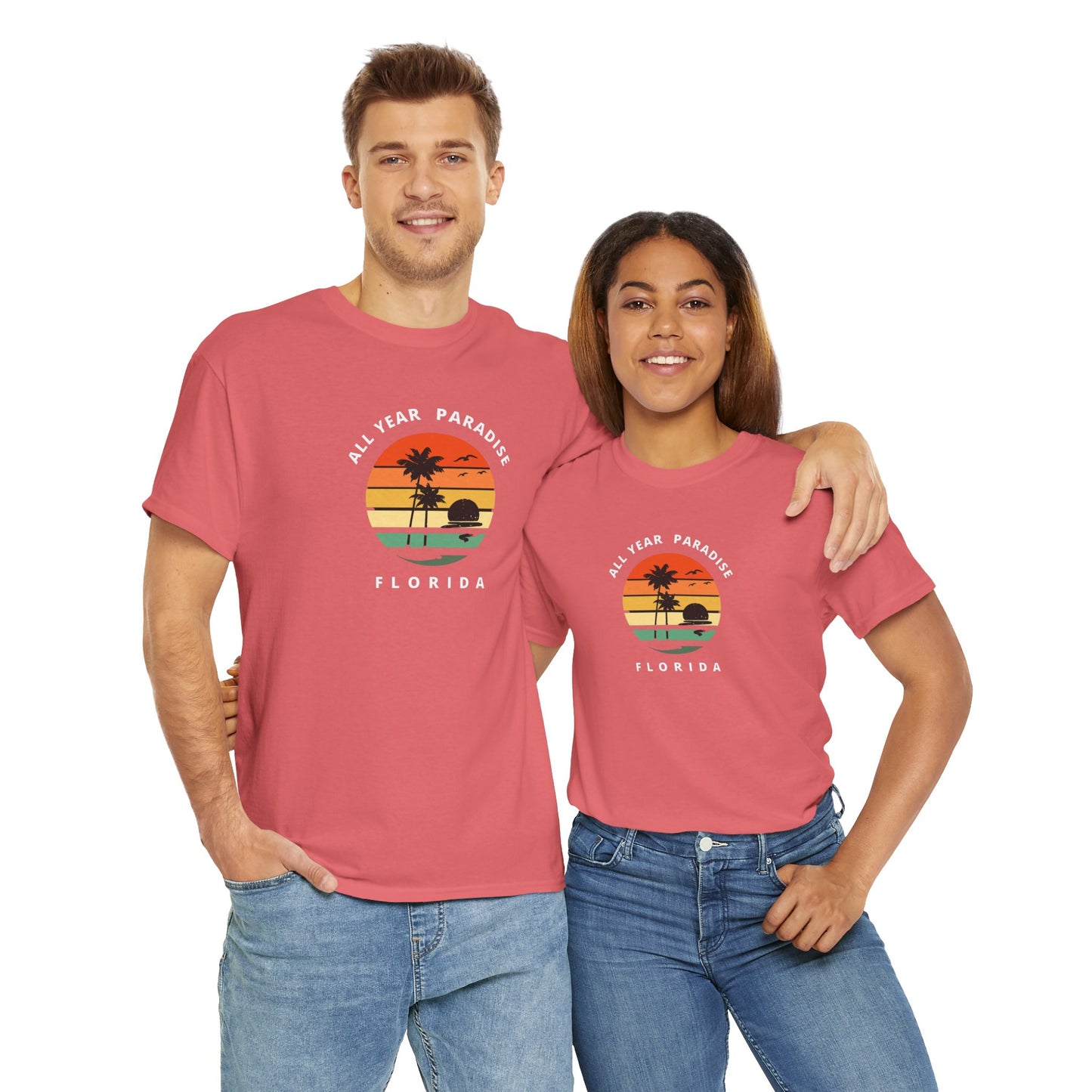 Vintage Sunset Graphic Tee, Casual T-Shirt, Summer Vibes Shirt, Beachwear, Gift for Him/Her, Cozy Everyday Wear