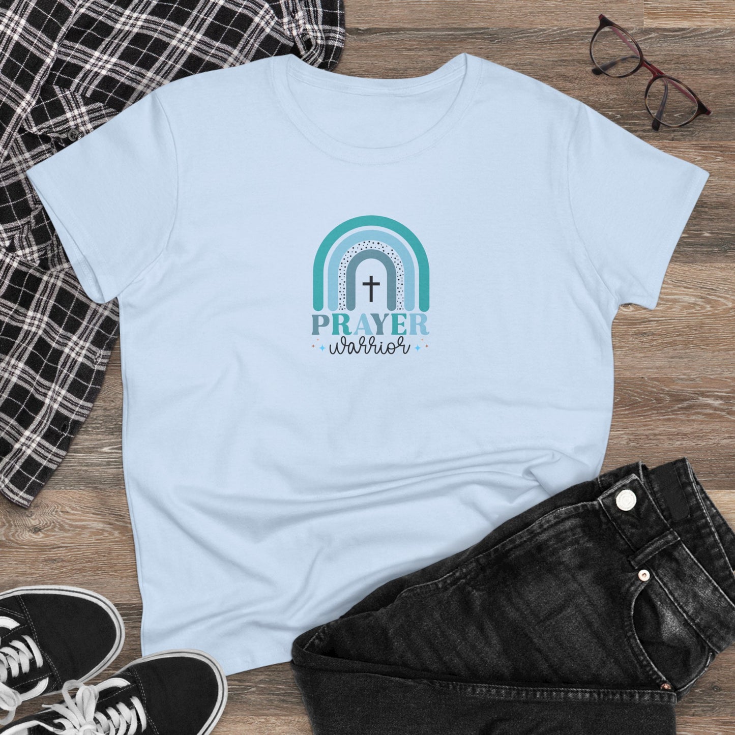 Prayer Warrior T-Shirt Women's Christian T Shirt Faith Tee