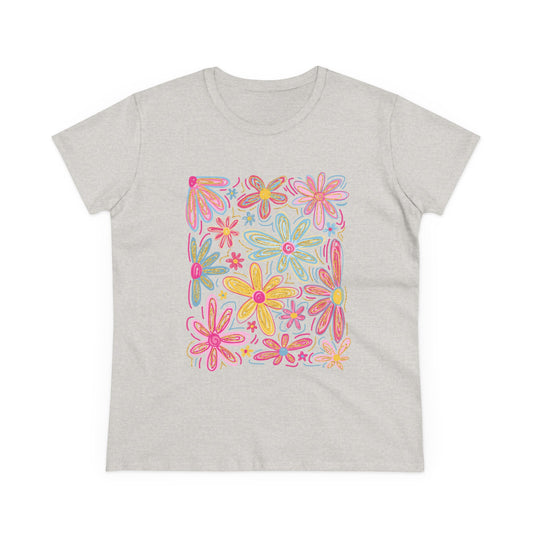 Women's Floral T Shirt Flower Tee