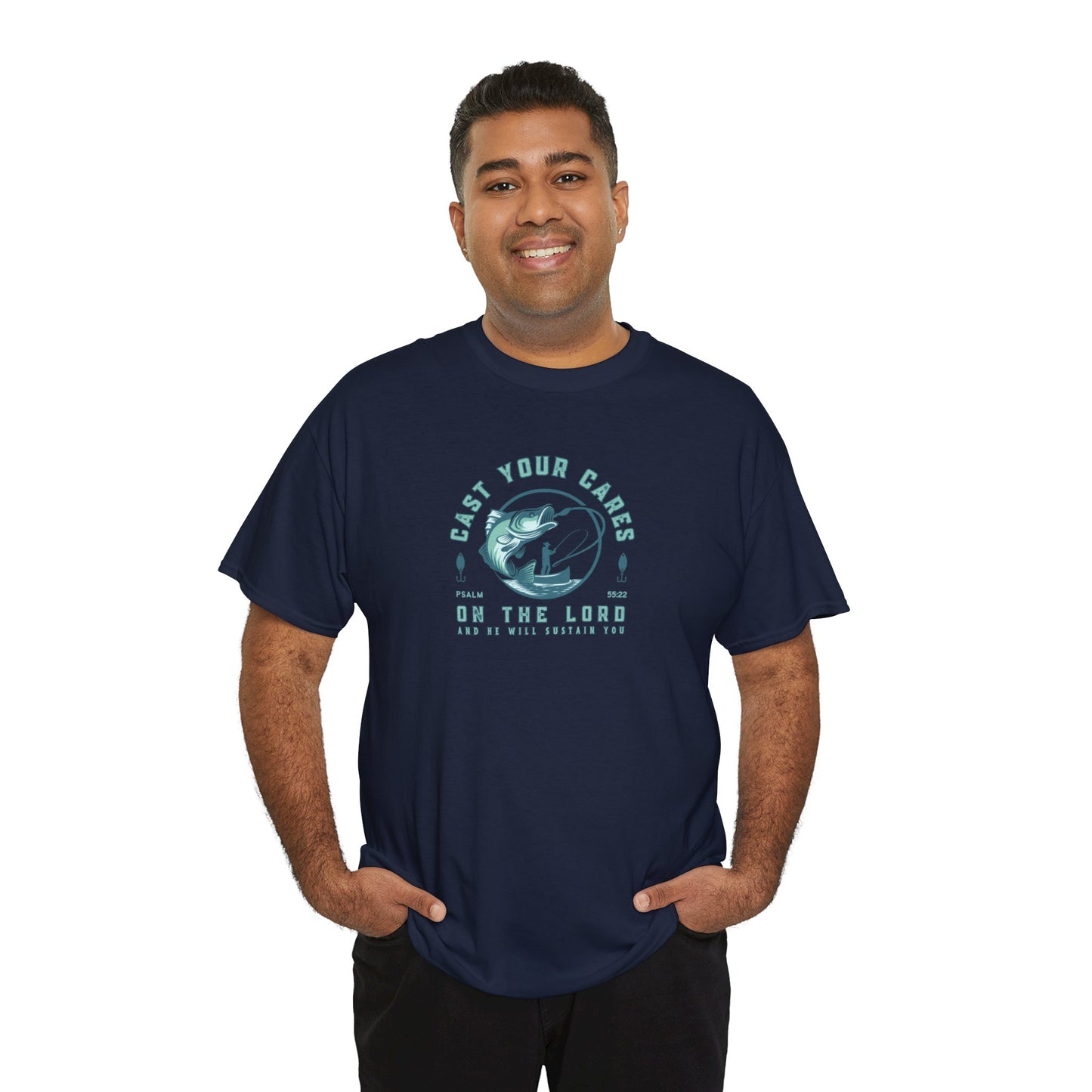 Men's Graphic Christian T Shirt Fishing Tee