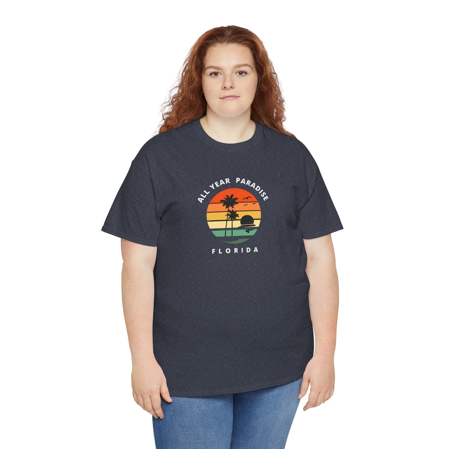 Vintage Sunset Graphic Tee, Casual T-Shirt, Summer Vibes Shirt, Beachwear, Gift for Him/Her, Cozy Everyday Wear