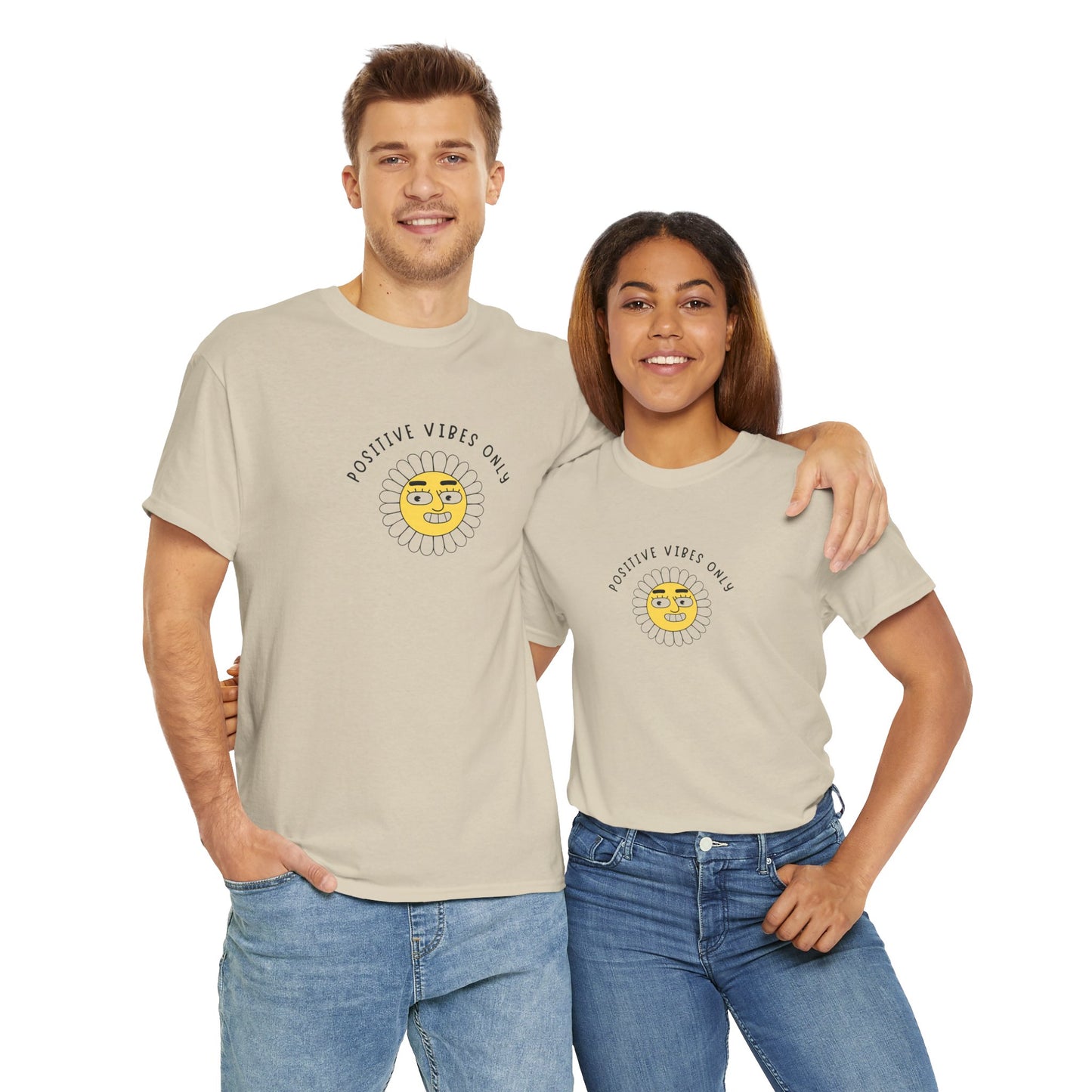 Positive Vibes Unisex Tee Funny Saying Men's Women's