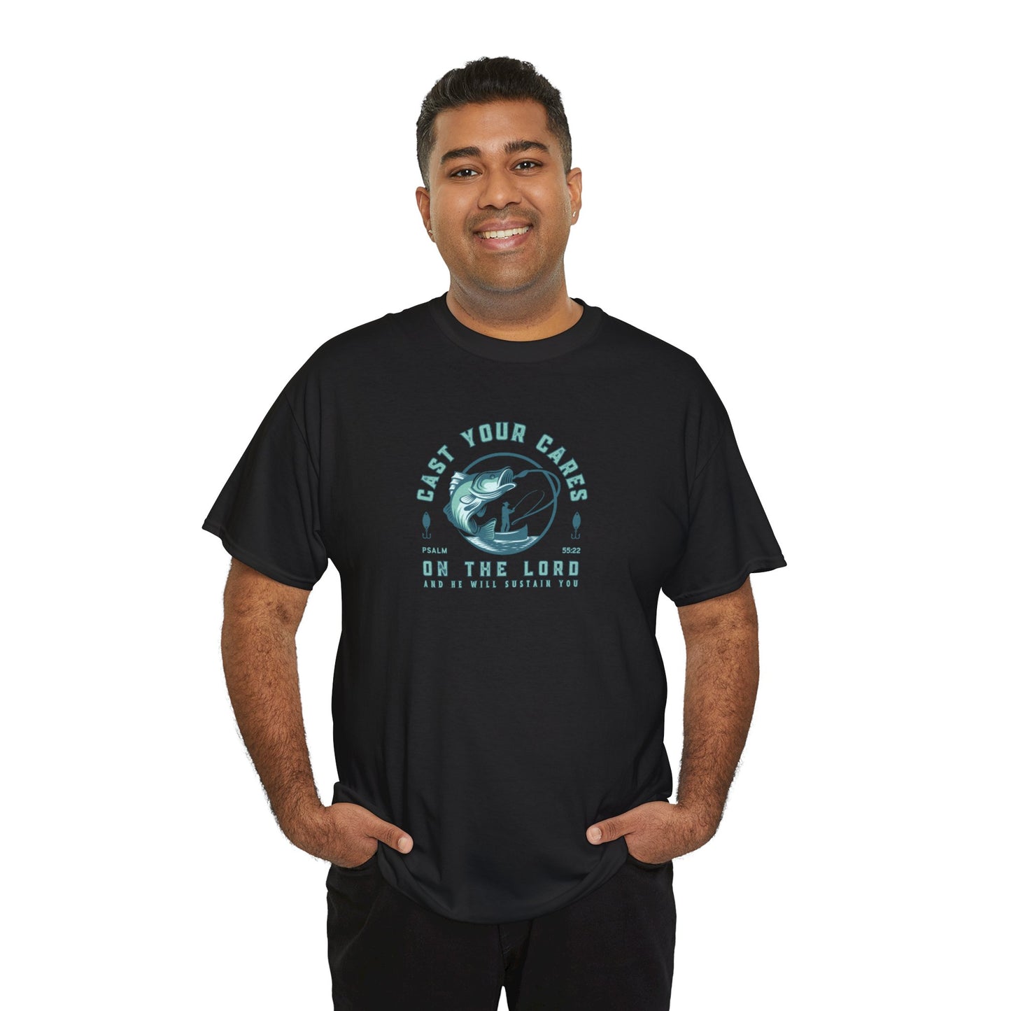 Men's Graphic Christian T Shirt Fishing Tee