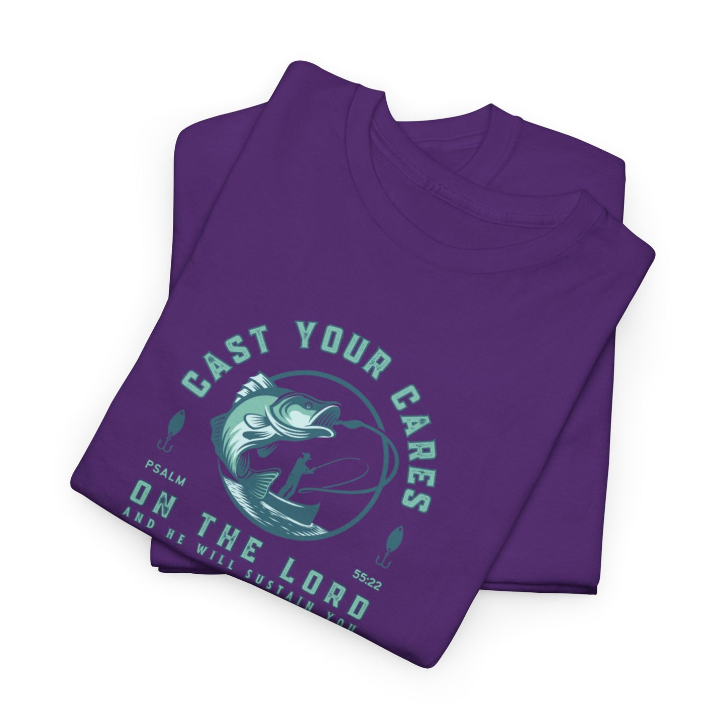 Men's Graphic Christian T Shirt Fishing Tee