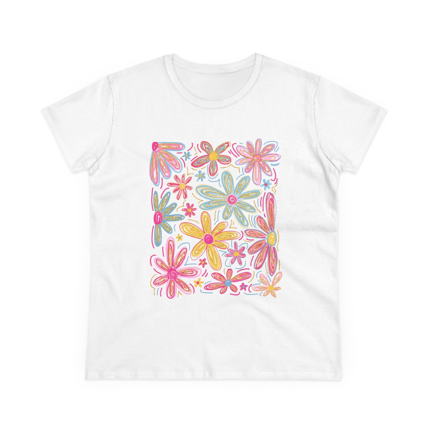 Women's Floral T Shirt Flower Tee
