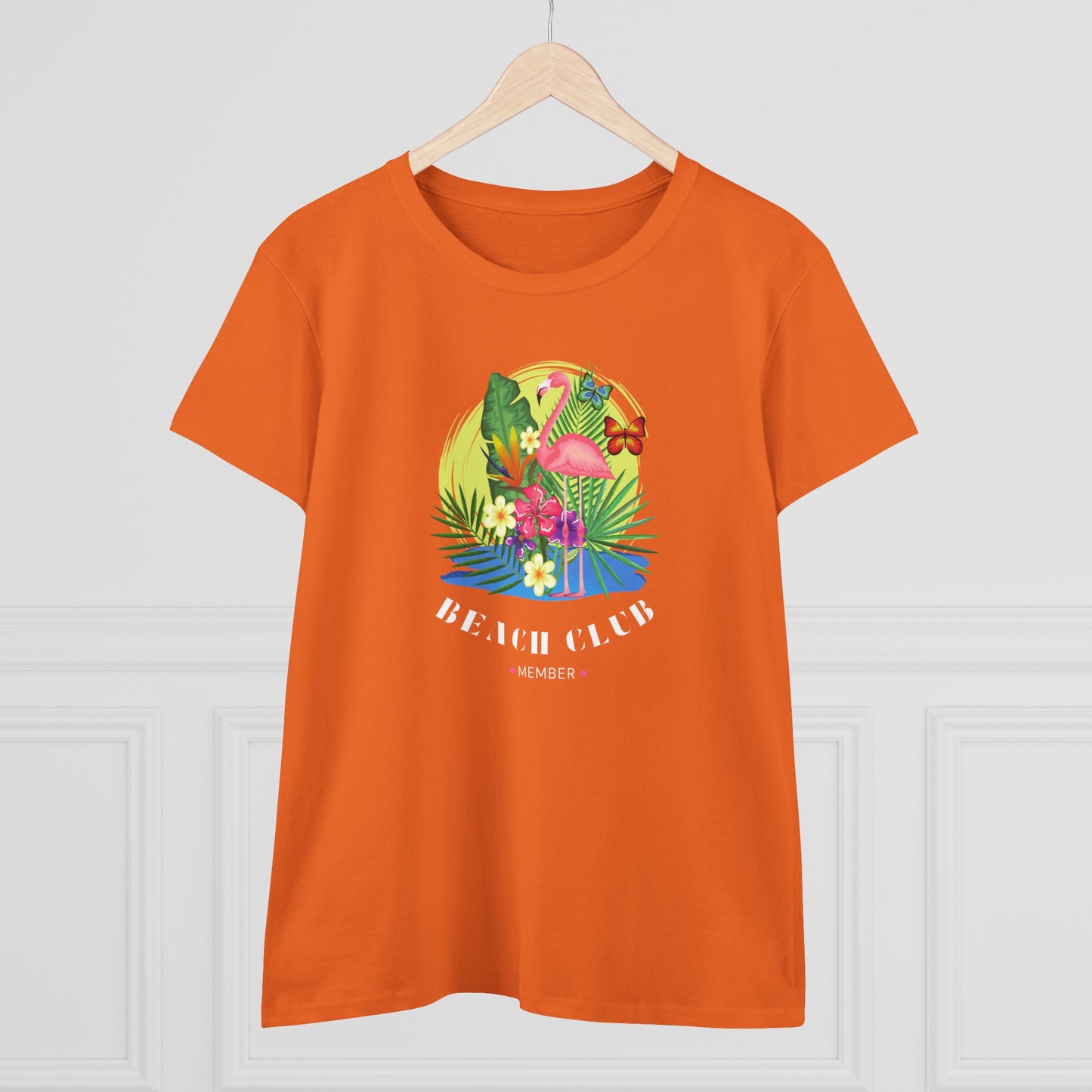 T-Shirt Tropical Beach Club Women's Graphic Flamingo Tee