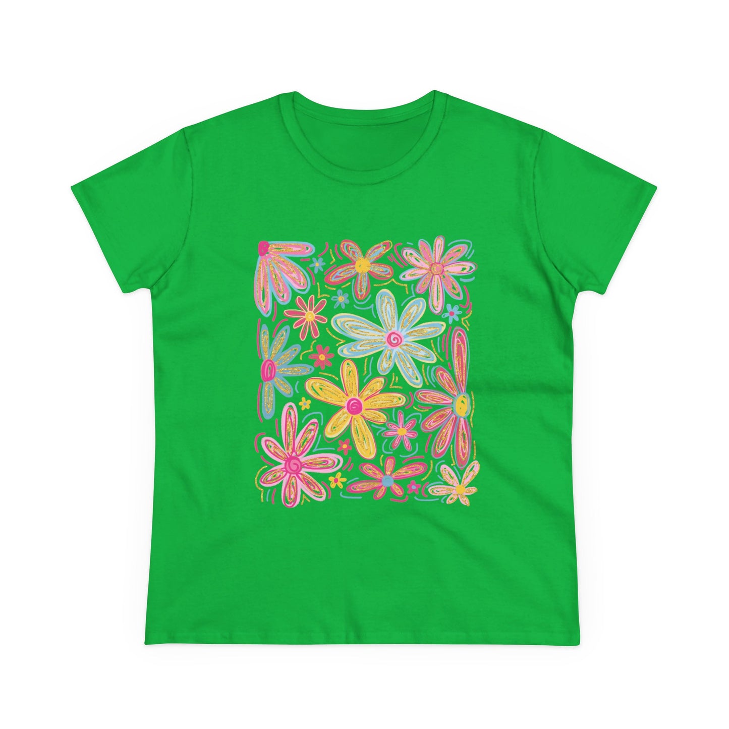Women's Floral T Shirt Flower Tee