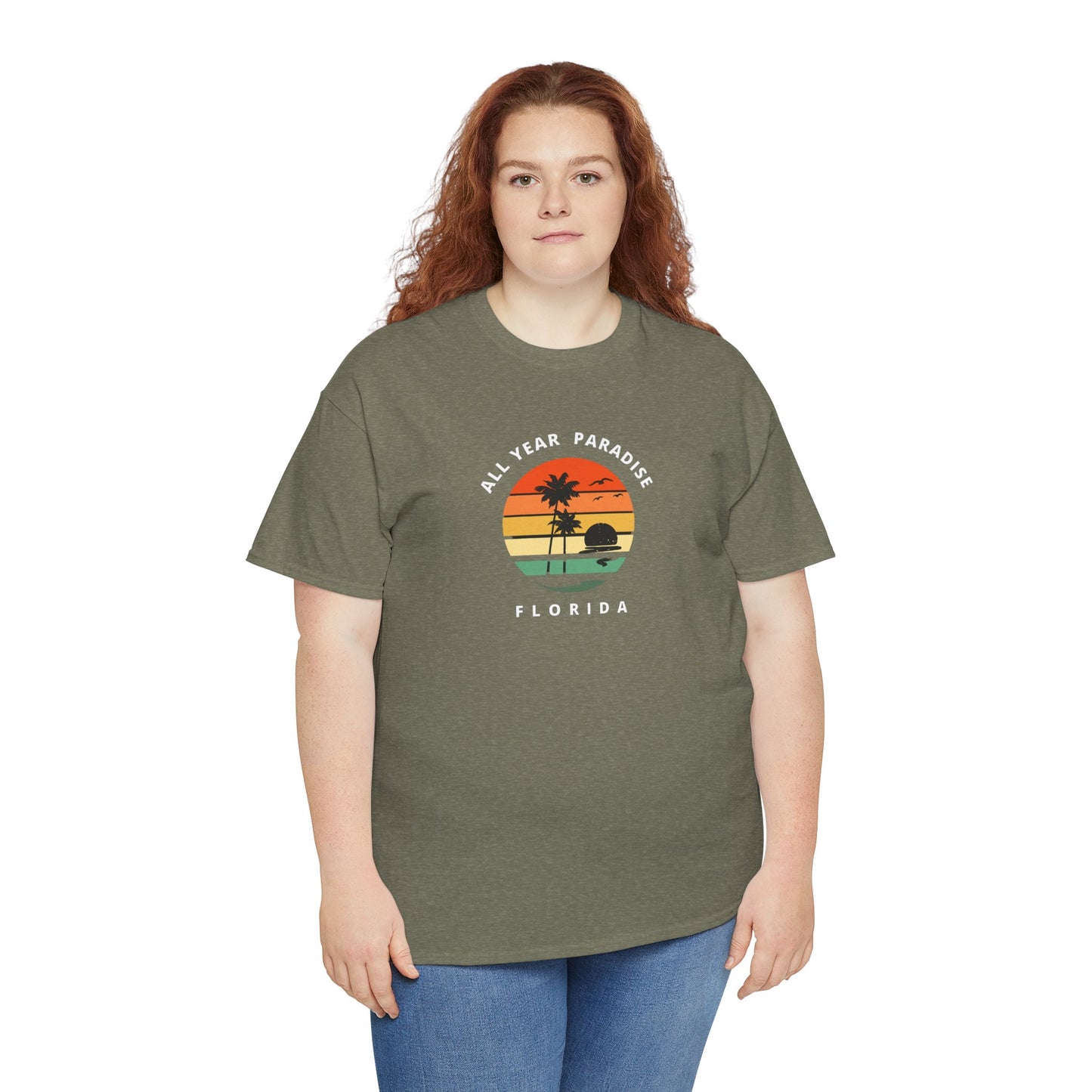 Vintage Sunset Graphic Tee, Casual T-Shirt, Summer Vibes Shirt, Beachwear, Gift for Him/Her, Cozy Everyday Wear