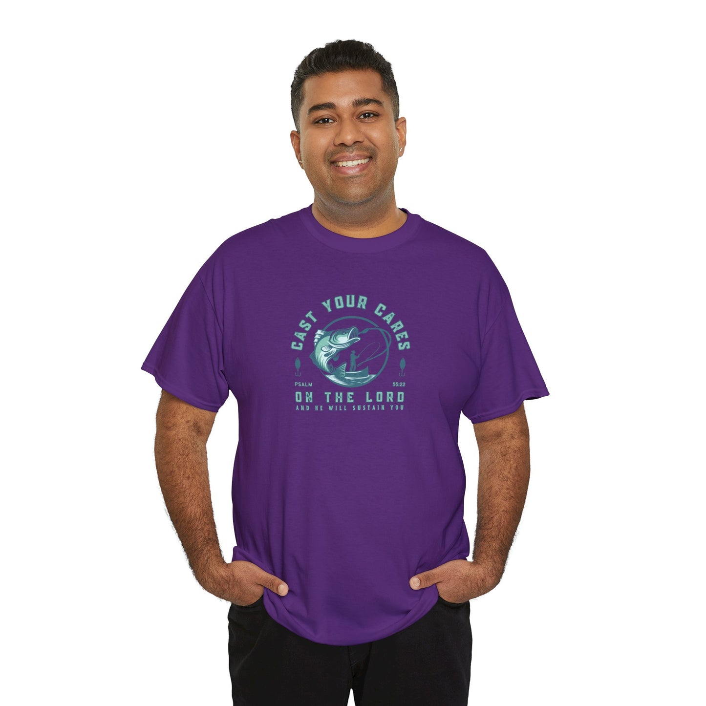 Men's Graphic Christian T Shirt Fishing Tee