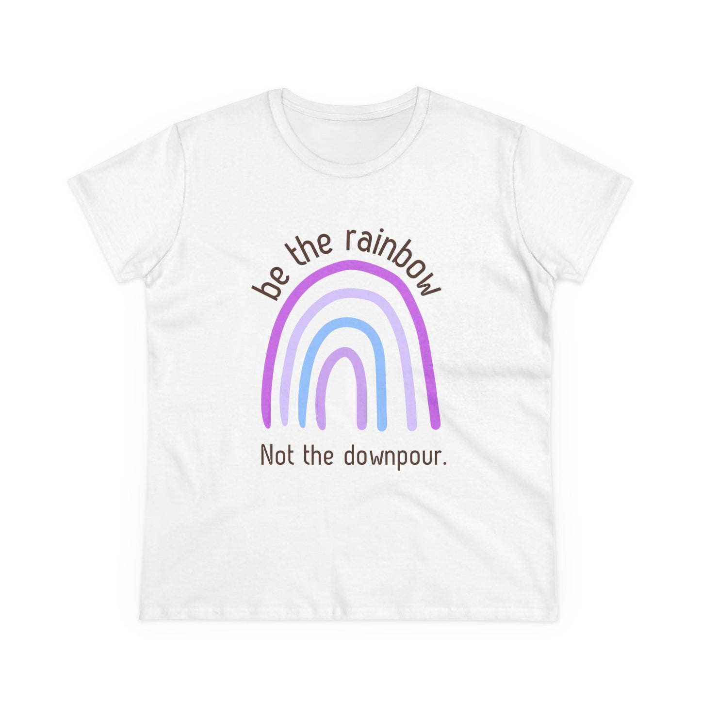 Rainbow T Shirt Inspirational Tee Women's