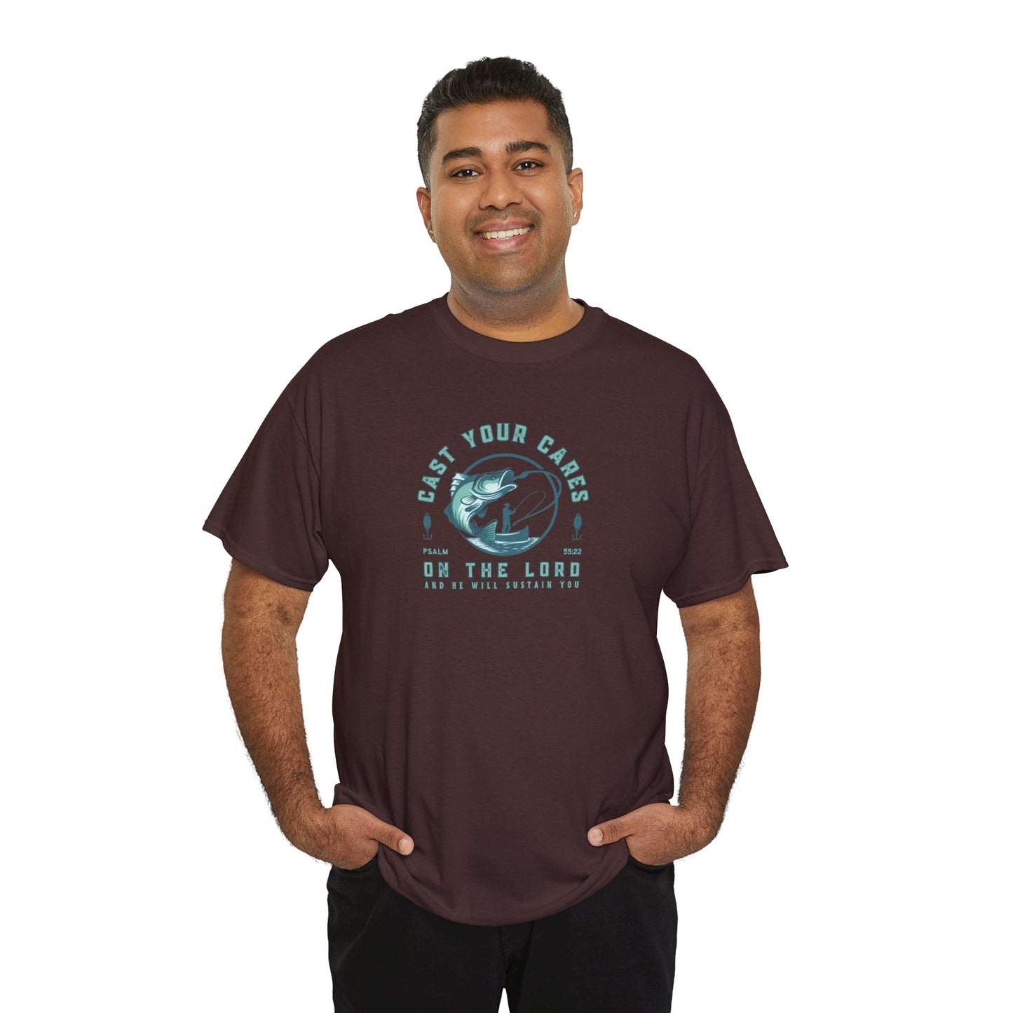 Men's Graphic Christian T Shirt Fishing Tee